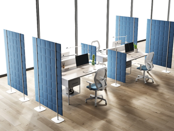 TETRIX - Sound absorbing freestanding office screen by CUF Milano - view 2